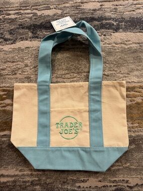 Trader Joe’s Light Blue Canvas Tote Bag